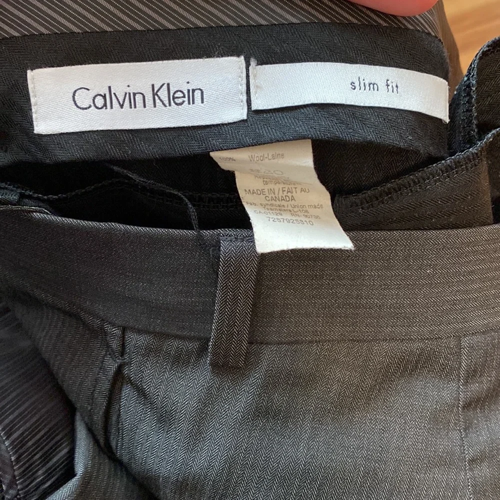 Calvin Klein Dark Grey Suit Set with Blazer and Pants - Picture 5 of 8